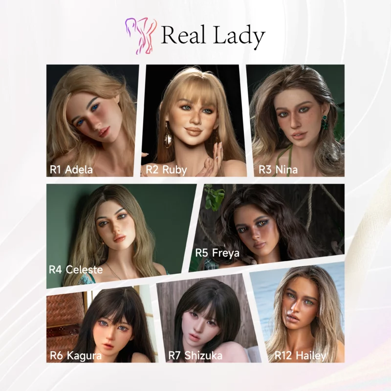 Real lady silicone sex doll head Real lady silicone sex doll head