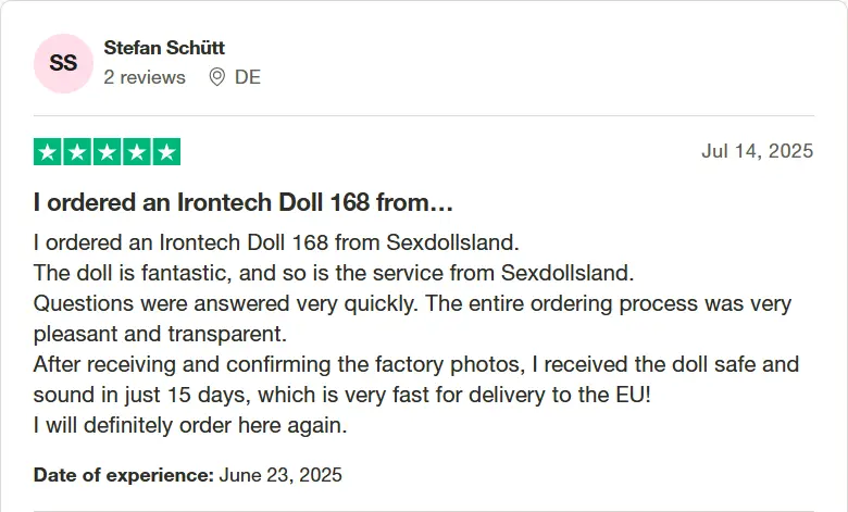 Trustpilot Sex doll reviews
