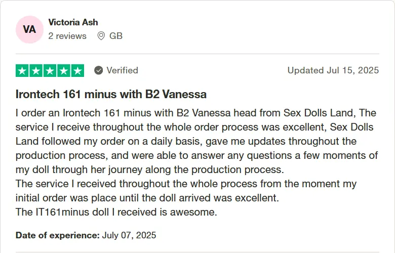 Trustpilot Sex doll reviews