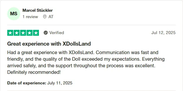 Trustpilot Sex doll reviews